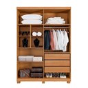 Ver imagem 4 de Guarda Roupa Lisboa Ripado 4 Portas Benetil:cinamomo