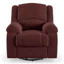 Ver imagem 1 de Poltrona do Papai Reclinável Sala de Cinema Barcelona Glider Manual Giratória Usb Veludo Vinho G23 e