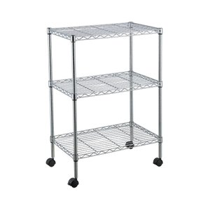 Estante Aço Cromado 3 Prateleiras 60 X 35x 76cm Duratec