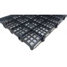 50pcs Pallet Estrado Plastico 25x50x2,5cm Piso Plástico Preto - 25x50x2,5cm - Preto - 2