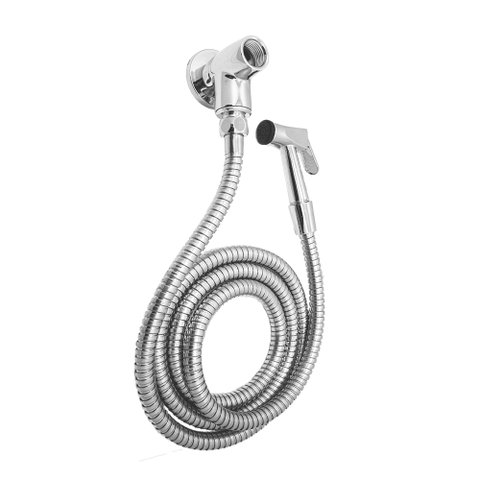 Chuveirinho Desviador Metal Cromado com Ducha Engate Flexível 1,80m