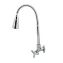 Ver imagem 1 de Torneira Cozinha Gourmet Parede Tubo Conic Flexível 2 Jatos 1/4 Volta Duplo