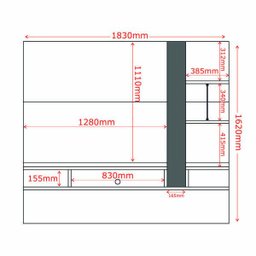 Painel Bancada Suspensa para TV até 50 Polegadas Cross Amêndoa/Off White - Lukaliam Móveis - 3 Painel Bancada Suspensa para TV até 50 Polegadas Cross Amêndoa/Off White - Lukaliam Móveis - 3
