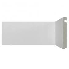 Rodapé Santa Luzia Moderna 496 - Barra 2,4m - 17mmx15cm Branco - 1