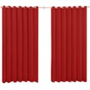 Ver imagem 1 de Cortina Roma 2 80 X 1 70 Metros Para Sala E Quarto - vermelho