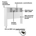 Ver imagem 4 de Cabeceira de Casal Branco Havana Tebarrot Móveis