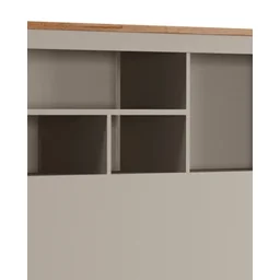 Cabeceira de Casal Off White com Amêndoa Havana Tebarrot Móveis - 5