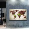 Quadro Mapa Mundi Cafe Coffee:150x100/PRETA - 2