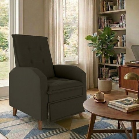 Poltrona Papai Reclinável Sala Mx 65 Yaris Veludo Marrom Matrix Original