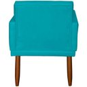 Ver imagem 5 de Kit 2 Poltronas Decorativa para Sala Recepção Beatriz Suede Cores Pé Palito Castanho
