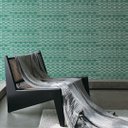 Ver imagem 1 de Papel de Parede Estampado Geométrico Verde+ Cola Inclusa- Vinilico Lavável