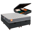 Ver imagem 1 de Cama + Bau Blindado e Colchão D23 Queen - Pro Inducol