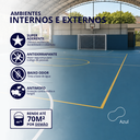 Ver imagem 2 de Tinta Acrílica Premium Piso Fosca Cor Azul 3,6L Antimofo Baixo Odor Durín