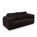 Ver imagem 2 de Sofá Retrátil Manual Sala de Estar Nolan Bipartido 250cm Conforto Premium em Couro Wine Vinho G58 -