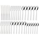 Ver imagem 2 de Jogo Talheres Faqueiro Inox 36 Peças Luxo Búzios Prateado - Tramontina