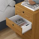 Ver imagem 3 de Mesa de Cabeceira Classic 4 Gavetas Freijó