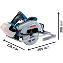 Ver imagem 5 de Serra Circular 7.1/4 POL à Bateria 18v BITURBO GKS 18V-68 GC com Bateria 2,0 Ah BOSCH-Bivolt
