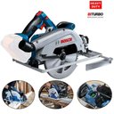 Ver imagem 2 de Serra Circular 7.1/4 POL à Bateria 18v BITURBO GKS 18V-68 GC com Bateria 2,0 Ah BOSCH-Bivolt