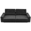 Ver imagem 3 de Sofá Hera 4 Lugares Retrátil e Reclinável 230cm Preto Suede