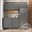 Ver imagem 7 de Balcao Para Pia 120cm 3 Portas 2960 Gris KTP