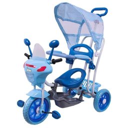 Triciclo Infantil 2 em 1 com Toldo Luzes Música - Bel Brink - 1 Triciclo Infantil 2 em 1 com Toldo Luzes Música - Bel Brink - 1