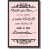 Quadros Decorativos Frase Oração 1 peça - 1