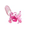 Triciclo Infantil 2 em 1 C/Toldo Luzes Música Rosa Bel Brink - 2