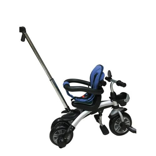 Triciclo Infantil Smart 274 com Empurrador com Capota Bandeirante - Preto