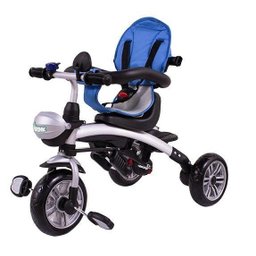 Triciclo 3 em 1 Vira Carrinho e Bicicleta Bel Brink - Azul - 1