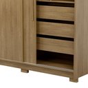 Ver imagem 5 de Guarda Roupa Casal 164cm Zane Nature/fendi Flex V02 - Mpozenato