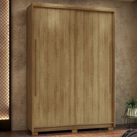 Guarda Roupa Casal 164cm Zane Nature/fendi Flex V02 - Mpozenato