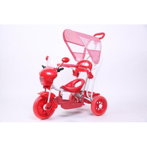 Triciclo Infantil C/ Pedal E Haste Direcionável Baby City Menina - Maral
