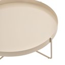 Ver imagem 4 de Mesa de Centro Redonda North Metal Cor Areia Decoração Moderna