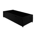 Ver mais imagens de Cama Box Baú Queen: Colchão Espuma Paropas D33 Pasquale + Base Crc Suede Black(158x198)