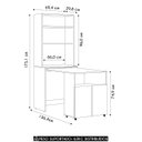 Ver imagem 5 de Mesa Bancada Gourmet para Cozinha Salt Branco Z06 - Mpozenato