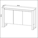 Ver imagem 3 de Balcão Escritório com 3 Portas Multimóveis Vcr25044 Nogal