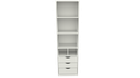 Ver imagem 2 de Armário Misto Prateleira Gaveta M40 100% Mdf (closet,loja) Vetorial Móveis Branco