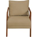 Ver imagem 3 de Poltrona Decorativa para Sala Recepção Consultório Reforçada em Madeira Maciça Shine Suede