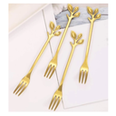 Ver imagem 2 de Kit 4 Garfos P/ Bolo Sobremesa Petiscos Frutas Aço Inox