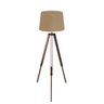 Abajur Tripé Chão 170cm Cores Lisas - Md1025 Cúpula Cônica - Marrom Claro / Mc -02 - 1
