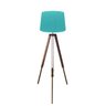 Abajur Tripé Chão 170cm Cores Lisas - Md1025 Cúpula Cônica - Verde Água / Vda - 02 - 1