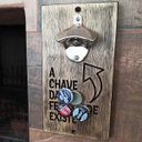 Ver imagem 4 de Abridor de Parede - A chave da felicidade existe 25x12