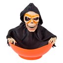 Ver imagem 1 de Enfeite Decorativo Porta Doces Caveira Halloween 24 Cm Silverfestas