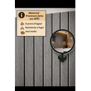 Ver imagem 3 de Painel Ripado Wpc Chumbo 96x25cm 10mm - Revestimento Decorativo Parede Sala Quarto