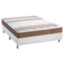 Ver imagem 1 de Cama Box Casal: Colchão Espuma Probel D33 Guarda Costas + Base CRC Courano White(138x188)