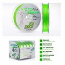 Ver imagem 4 de Linha de Pesca Multifilamento 8 fios Victora 100m Verde Lima 0.27mm 30lb