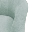Ver imagem 5 de Poltrona Decorativa Ariel Orgânica Boucle Confortável Azul Claro Pés Madeira Loja Sheep