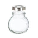 Ver imagem 2 de Kit 3 Porta Temperos em Vidro com Tampa Metálica Prata 170ml - D’Rossi