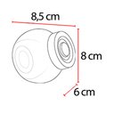 Ver imagem 4 de Kit 3 Porta Temperos em Vidro com Tampa Metálica Prata 170ml - D’Rossi