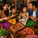 Ver imagem 2 de Kit 3 Prato para Pizza Fatia Formato Triangular Divertido 22cm Melamina Cozinha Restaurante Pizzaria